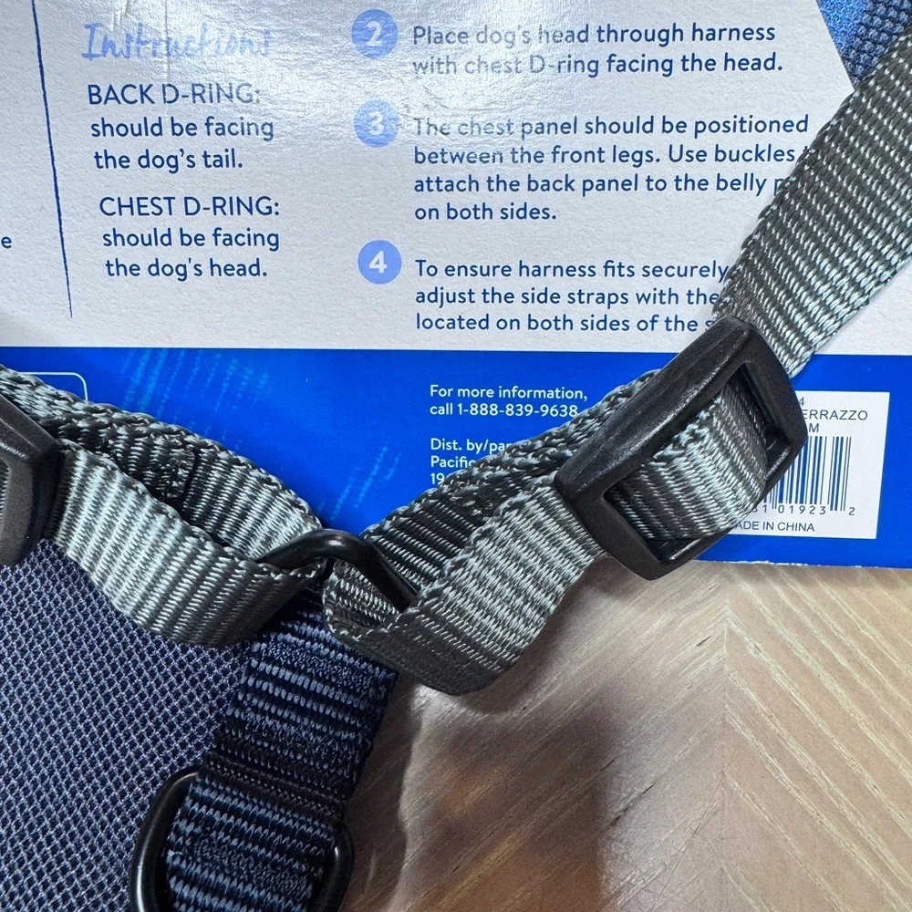 NWT New Top Paw Dog Comfort Harness for pullers Sz M Sz chart in pics NEW
